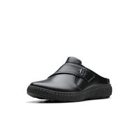 Clarks Women's Caroline bay Mule, Black Leather, 7.5