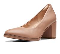 Clarks Freva55 Court, Pump Donna, Pelle Praline, 37 EU
