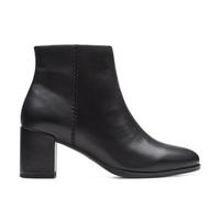 Clarks Women's Freva55 Zip Chukka Boot, Cuoio nero, 39 EU