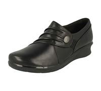 Clarks Hope Roxanne, Mocassino Donna, Nero, 42 EU