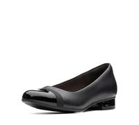 Clarks Women's Juliet Monte Pump, Black Leather/Synthetic, 100 N US