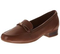 Clarks Women's Juliet Shine Loafer, Pelle Marrone Chiaro, 41.5 EU