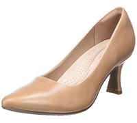 Clarks Women's Kataleyna Gem Pump, Warm Beige Lea, 35.5 EU