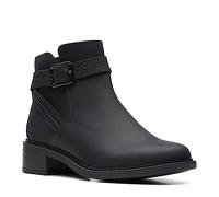 Clarks Stivaletti da Donna con Cinturino Maye, Pelle Nera, 37 EU