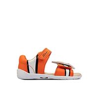 Clarks Zora Nemo T, Sandali Unisex - Bambini e ragazzi, Arancione (Orange Leather), 27 EU