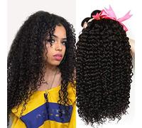 CLAROLAIR 8a non trasformati brasiliani capelli vergini umani fasci afro Kinkys capelli ricci vergini non trasformati remy umano capelli estensioni un fascio di colore naturale (18/20/22 pollice)