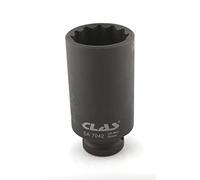 CLAS Equipements Boccola a Urto Dado mozzo VAG 12 Esagonale 32 mm 1/2" L.85 mm CR-Mo - SA 7042