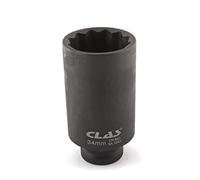 CLAS Equipements Boccola a Urto Dado mozzo VAG 12 Esagonale 34 mm 1/2" L.85 mm CR-Mo - SA 7043