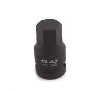 CLAS Equipements Boccola d'urto Dado mozzo VAG Esagonale 17 mm L.43 mm 1/2" CR-Mo - SA 0486