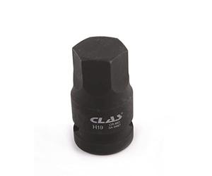 CLAS Equipements Boccola d'urto Dado mozzo VAG Esagonale 19 mm L.43 mm 1/2" CR-Mo - SA 0487