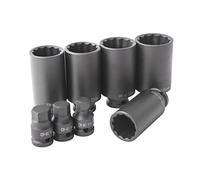 Clas OM 7069 Boccole e Giunto Cardanico per Kit di Chiavi a Bussola con Attacco a Impatto 1/2"