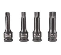 Clas OM 9264 Set 4 Chiavi a Bussola Xzn Impact 1/2" M12-M14-M16-M18 78 mm