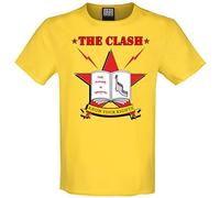 Amplified The Clash 'Know Your Rights' (Giallo) T-Shirt Abbigliamento, Giallo, XL