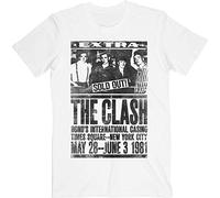 Clash - the - T-Shirt # Xl Unisex White # Bond'S 1981