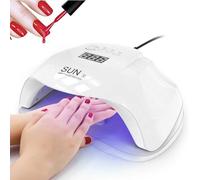 ClaShop Lampada Unghie UV LED da 54W per Gel UV Lampada Unghie Professionale per Manicure e Pedicure Fornetto Unghie LED Essiccatore a UV con 4 Impostazioni del Timer e Sensore per Smalto Gel