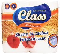 Class - Asciugatutto, Sicuro in Cucina, 2 Rotoli