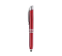 Class Business - Penna a sfera illuminata con sorgente luminosa a LED e pennino touch per vari schermi capacitivi, penna a sfera illuminata