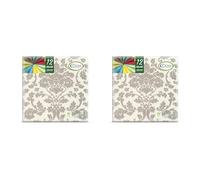 Class CE40-054-PEFC Airlaid Tovagliolo, Carta, Avorio, 40x40x0.48 cm, 12 unità (Confezione da 2)
