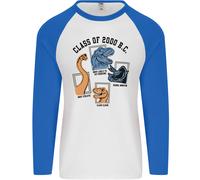 Class Of 2000 BC Divertente Dinosauro Uomo L/S Baseball T-Shirt