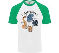 Class Of 2000 BC Divertente Dinosauro Uomo S/S Baseball T-Shirt