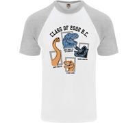 Class Of 2000 BC Divertente Dinosauro Uomo S/S Baseball T-Shirt