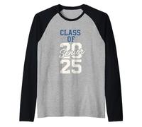 Class of 2025 Senior Orgoglio Successo Studente Graduation Maglia con Maniche Raglan