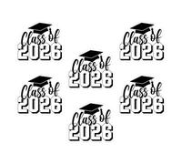 Class of 2026 Decals 6-Pieces Decorative Envelope Sealing Stickers