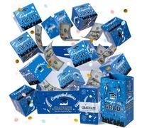 Class of 2026 Explösion Box - Pop ūp Money Holder Surprise, Surprise Pop ūp Gift Box | DIY Elastic Confetti Card for Graduation, Fillable Cash Gift Candy Bouquet, High School Grad Party Idea
