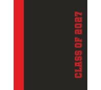 Class of 2027 notebook: college ruled class of 2027 notebook | senior 2027 notebook | black red composition book | trendy class of 2027 notebook | varsity notebook