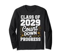 Class of 2029 Countdown in Progress Classe del 2029 Diploma Maglia a Manica