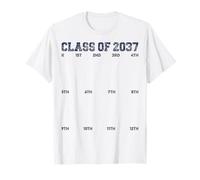 Class of 2037 Grow with Me - Camicia con Stampa a Mano, da K a 12° Maglietta