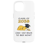 Class of 2038 - Can I Go Back To Bed Now? Funny Graduate Dog Custodia per iPhone 15