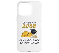 Class of 2038 - Can I Go Back To Bed Now? Funny Graduate Dog Custodia per iPhone 15 Pro Max