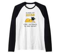 Class of 2038 - Can I Go Back To Bed Now? Funny Graduate Dog Maglia con Maniche Raglan