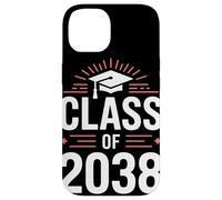 Class Of 2038 Cappello Laurea Studente Orgoglio Successo Custodia per iPhone 14