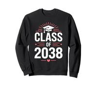 Class of 2038 Cappello Laurea Studente Orgoglio Successo Felpa