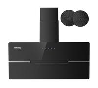 Classe A++ Cappa Aspirante Inclinata, 524 M3/H, Pannello Touch, 3 Livelli, 58 dB