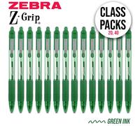Classe Confezioni - Zebra Z-Grip Liscio a Sfera Penna Verde Ink,Teacher,Scuola,