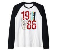 Classe del 1986 Laurea Liceo College 80s Riunione Maglia con Maniche Raglan