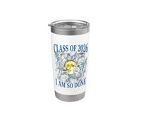 el 2026 I Am So Done Laurea per Donne Uomini Bicchiere termico in acciaio inox doppia parete