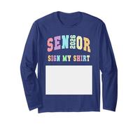 Classe del 2026 Senior 12 Anni Dopo Ciao 12 ° Grado SEGNA Il Mio Maglia a Manica