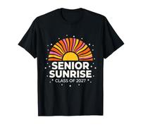 el 2027 Senior Sunrise Retro Boho Laurea Maglietta