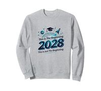 Classe del 2028: Questo è Solo l'inizio Felpa, Unisex per Adulti, Grigio Melange, XL