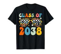 Classe del 2038 Grow With Me Kindergarten Graduazione Groovy Maglietta