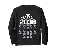 Classe del 2038 Grow with Me Spazio per Impronte di Mani K-12 Senior Maglia a Manica
