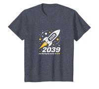 Classe del 2039 - Ho Appena iniziato Il Mio Viaggio Razzo Spaziale Maglietta, Bambini, Pervinca, 6 Anni