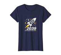 Classe del 2039 - Ho Appena iniziato Il Mio Viaggio Razzo Spaziale Maglietta, Donna, Navy, 3XL