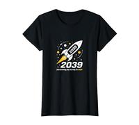 Classe del 2039 - Ho Appena iniziato Il Mio Viaggio Razzo Spaziale Maglietta, Donna, Nero, L
