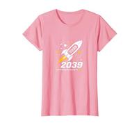 Classe del 2039 - Ho Appena iniziato Il Mio Viaggio Razzo Spaziale Maglietta, Donna, Rosa, L