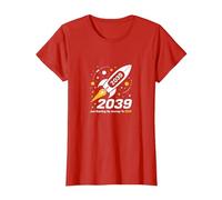 Classe del 2039 - Ho Appena iniziato Il Mio Viaggio Razzo Spaziale Maglietta, Donna, Rosso, L
